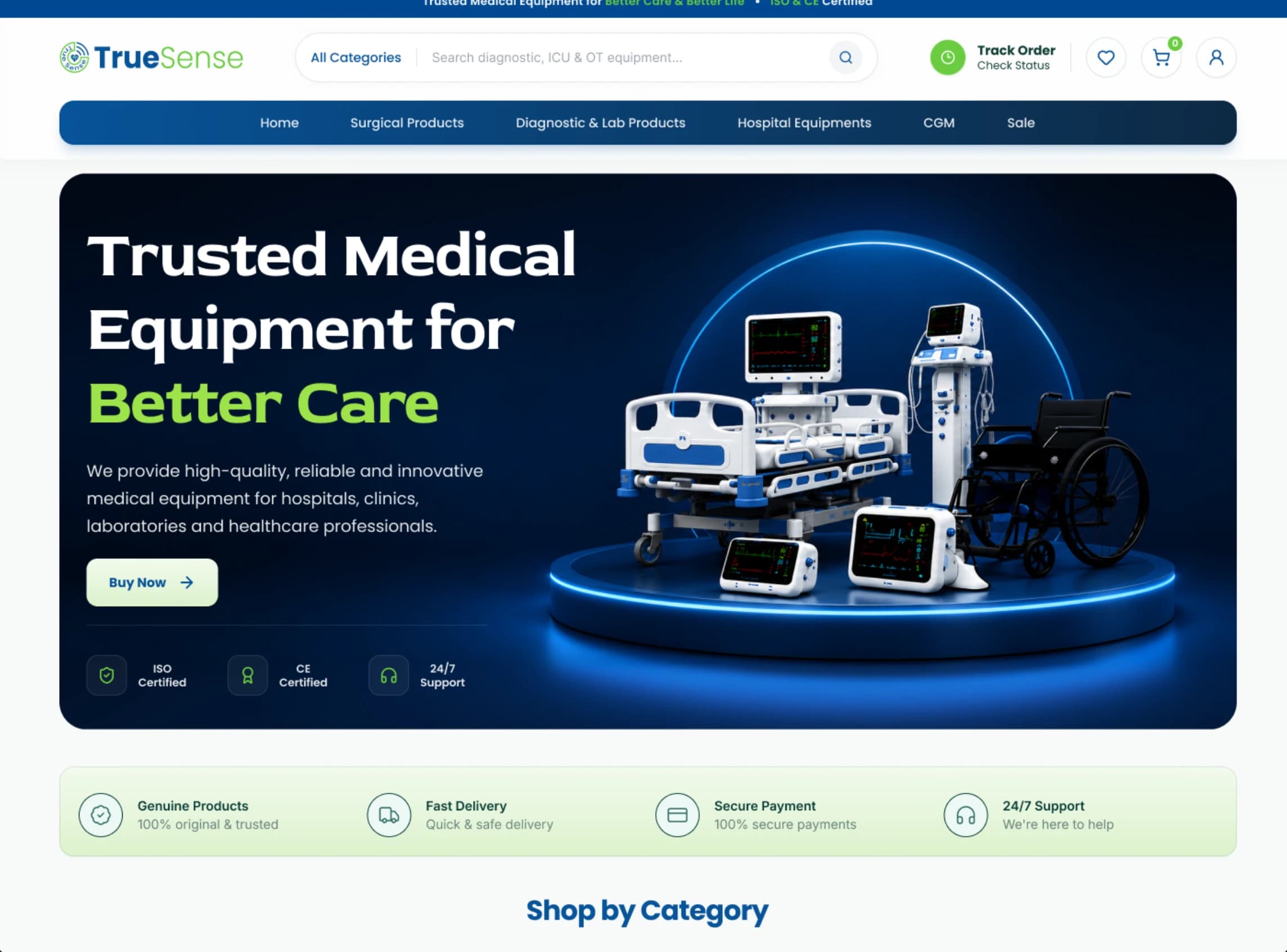 TrueSense website
